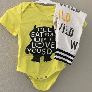 Where the wild things are! 2 piece outfit
